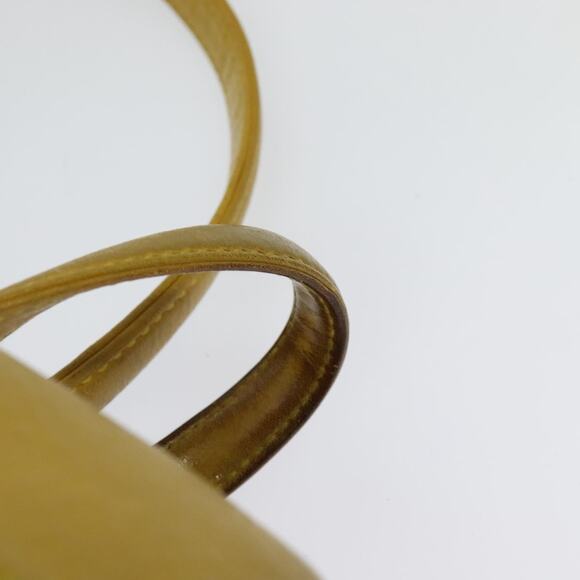 DIOR Backpack Leather Gold Yellow - Picture 8 of 13